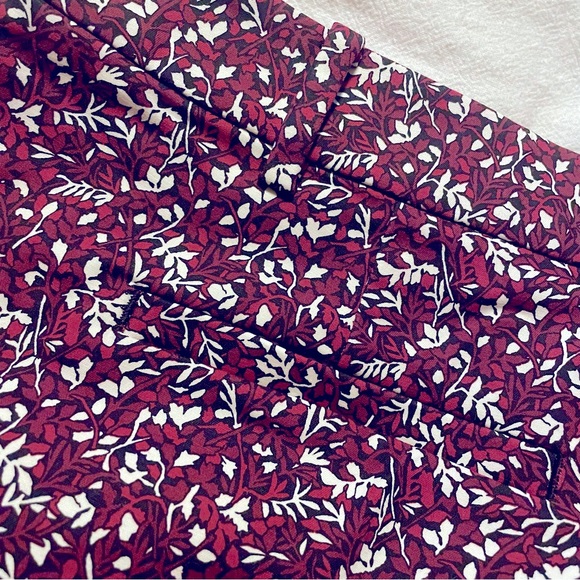 MICHAEL KORS Stretch Cotton short Shorts red with black & white unlined, size 2 - Picture 7 of 8